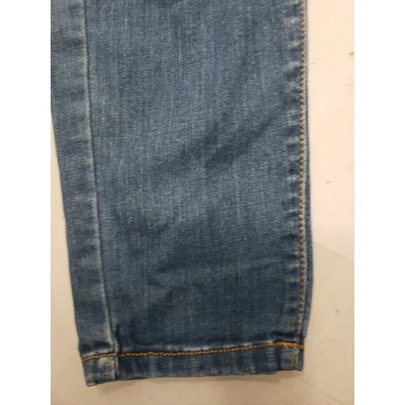 WAX JEAN Basic Denim Women's Distressed Blue Overalls 6 Pockets Size Medium - Picture 11 of 16